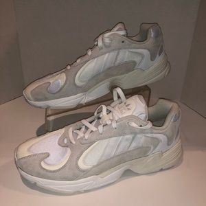 Adidas YUNG-1 White Tennis Shoes B37616 Sz 13
